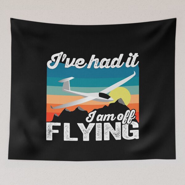 Item preview, I've had it, I'm off flying - Vintage Color Design designed and sold by FouDeeziner.