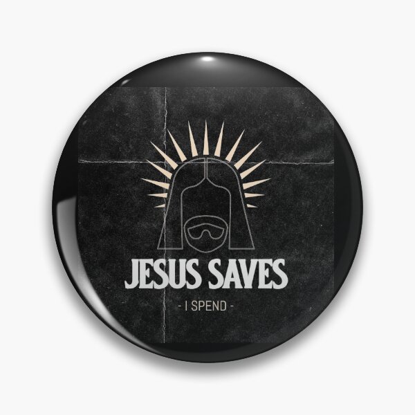 Item preview, JESUS SAVES I SPEND  designed and sold by RetroPlaceee.