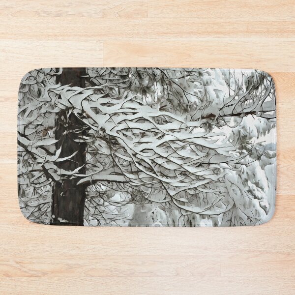 Item preview, Snow On Branches White Winter Landscape designed and sold by taiche.