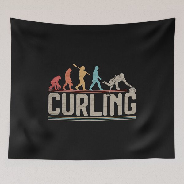 Item preview, Vintage Curling Evolution of Man Winter Games Premium designed and sold by grinta2021.