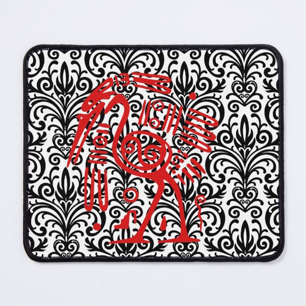 Item preview, Abstract Bird In Damask Pattern designed and sold by Doodlehub.
