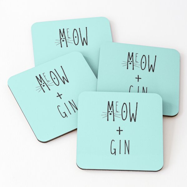 Item preview, Gin and Meow designed and sold by Doodlehub.