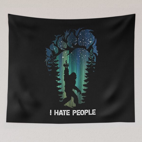 Item preview, Bigfoot Middle Fingers I Hate People designed and sold by anthonymark14.
