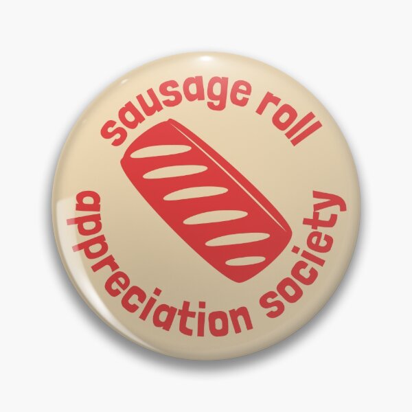Item preview, Sausage Roll Appreciation Society British Food Retro Red designed and sold by cashewdays.