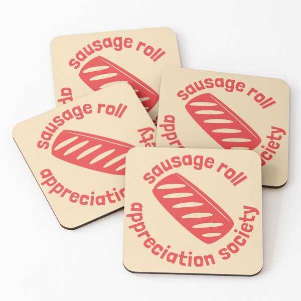 Item preview, Sausage Roll Appreciation Society British Food Retro Red designed and sold by cashewdays.