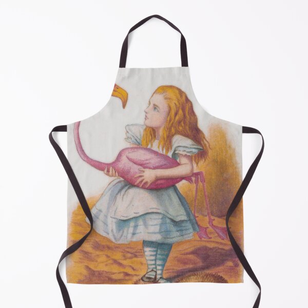 Item preview, Alice in Wonderland with flamingo, cute illustration for dreamers designed and sold by Mauswohn.