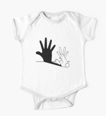 Body de manga corta Rabbit Hand Shadow