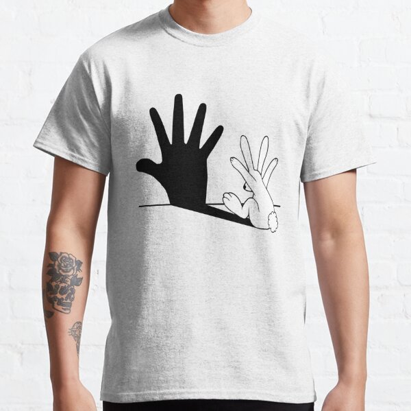 Kaninchen Hand Schatten Classic T-Shirt