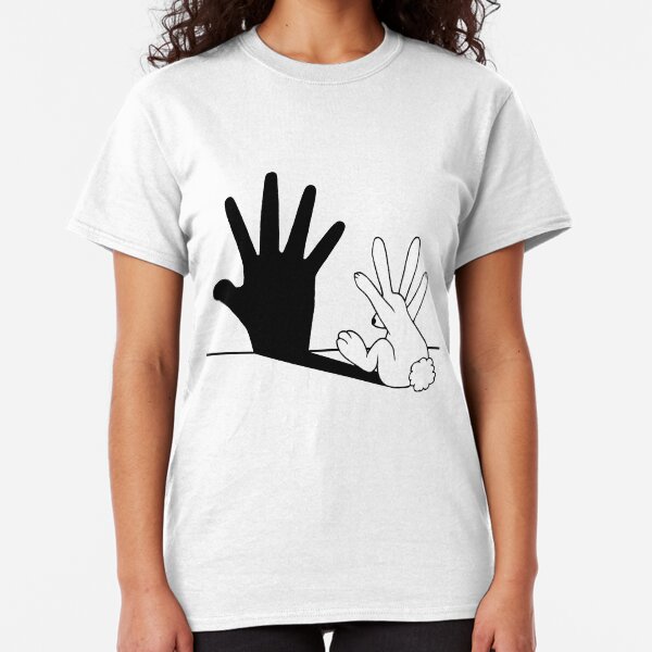 Rabbit Hand Shadow Classic T-Shirt