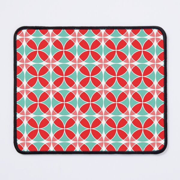 Item preview, Red and Green Overlapping Circles - Shippo Pattern designed and sold by TMBTM.