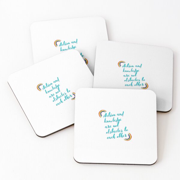 Item preview, “Action and knowledge are not obstacles to each other.” designed and sold by storeAN.