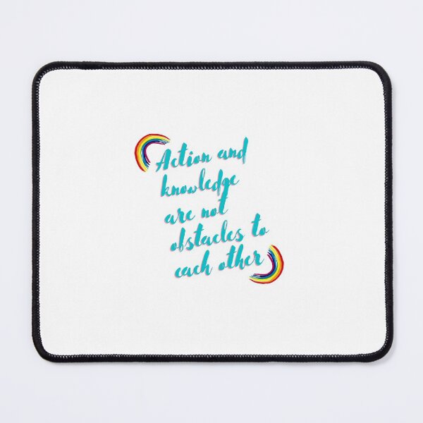 Item preview, “Action and knowledge are not obstacles to each other.” designed and sold by storeAN.