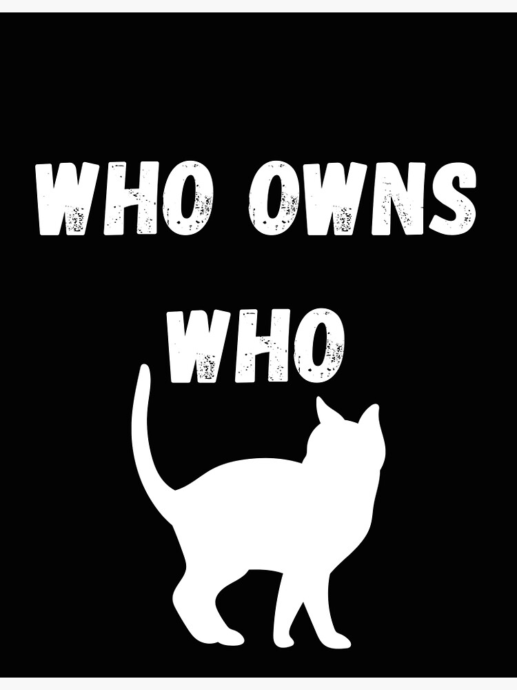 Who Owns Who Cats Poster For Sale By Highhocreations Redbubble 3512