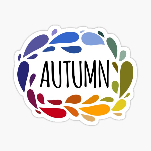 Sticker Fata Bambina d'Autunno-Fairy Baby Autumn-Vector 