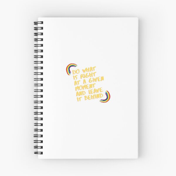 Item preview, “Do what is right at a given moment and leave it behind” designed and sold by storeAN.