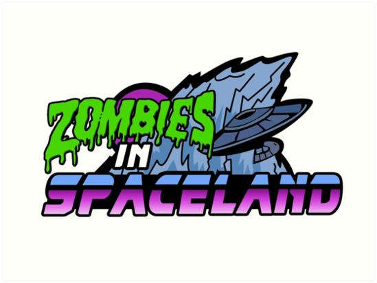 zombies in spaceland t shirt