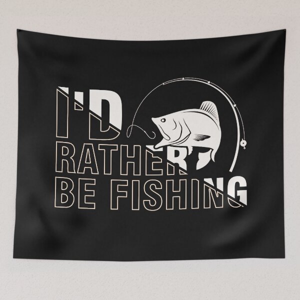 Item preview, I'd Rather Be Fishing - Fisherman Fishing Retro Vintage Gift designed and sold by Desibeau.