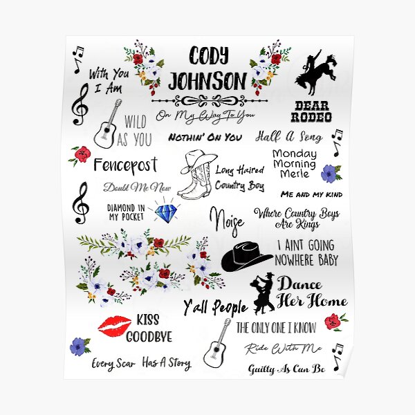 Cody Johnson Posters Redbubble