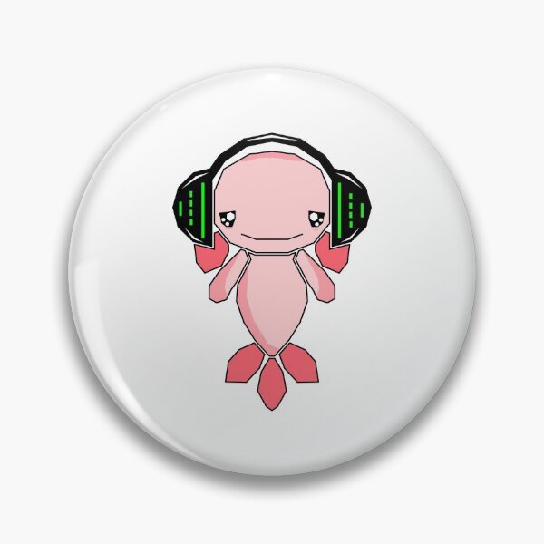 Item preview, AXOLOTL WITH HEADPHONES designed and sold by the Zarock Shop.
