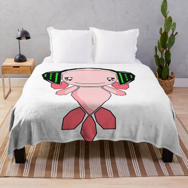 Item preview, AXOLOTL WITH HEADPHONES designed and sold by the Zarock Shop.