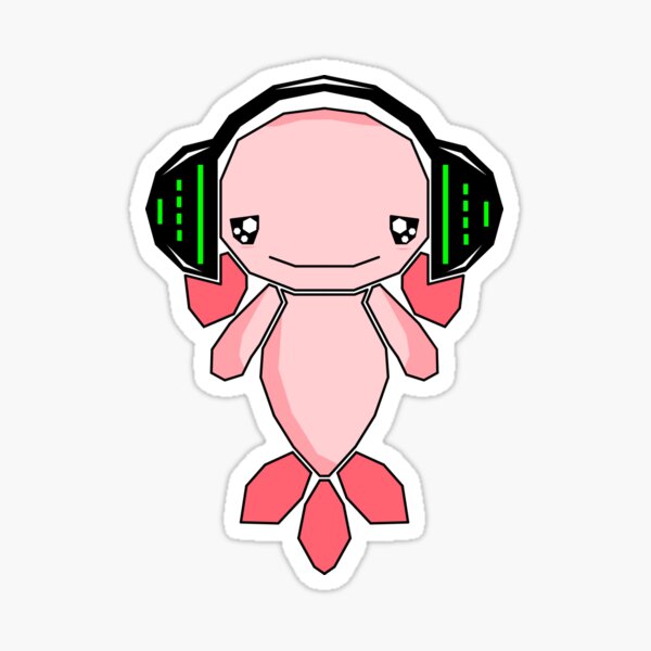 AXOLOTL WITH HEADPHONES