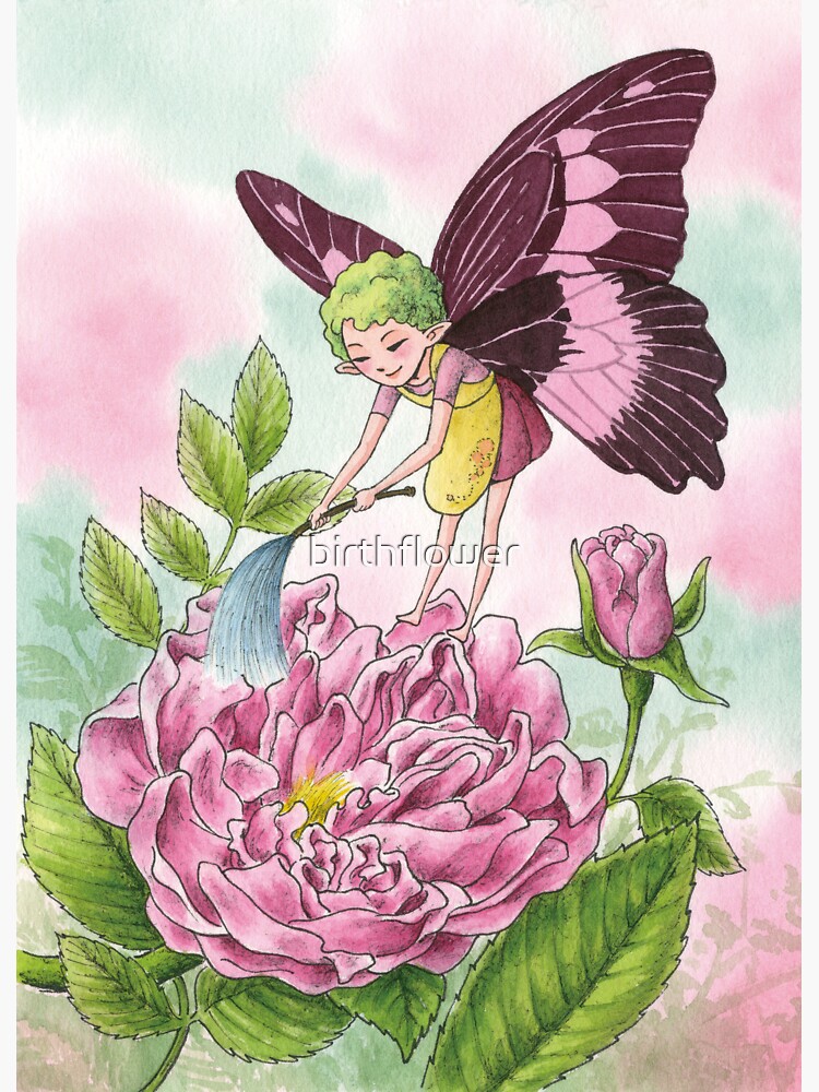 "June 4th birth flower" Sticker for Sale by birthflower Redbubble