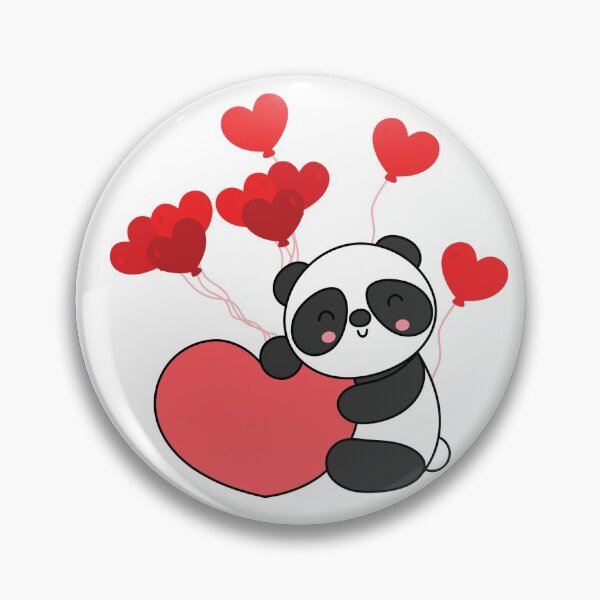Item preview, Panda heart valentine designed and sold by Tanya Mihe.