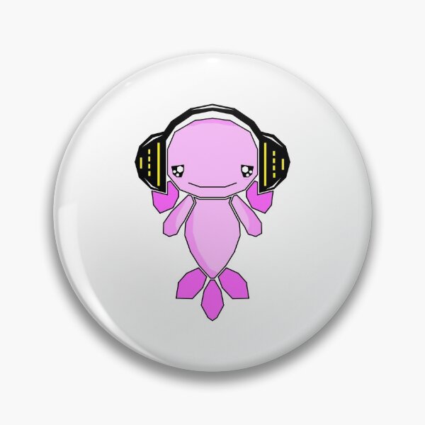 Item preview, AXOLOTL WITH HEADPHONES designed and sold by the Zarock Shop.