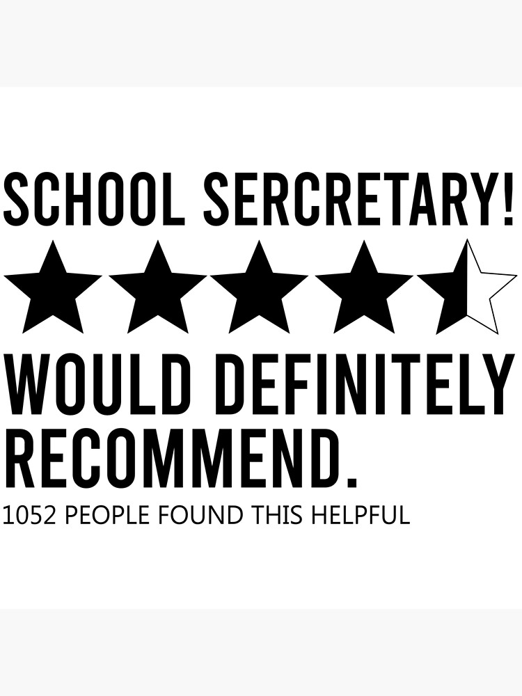 "School Secretary Would Definitely Poster for Sale by