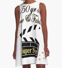 FIERCE UND FABELHAFTER 50. GEBURTSTAG SUPER STAR A-Linien Kleid