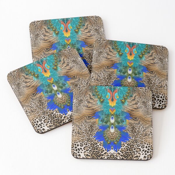 Item preview, Blue Peacock Leopard designed and sold by KissingCockatoo.