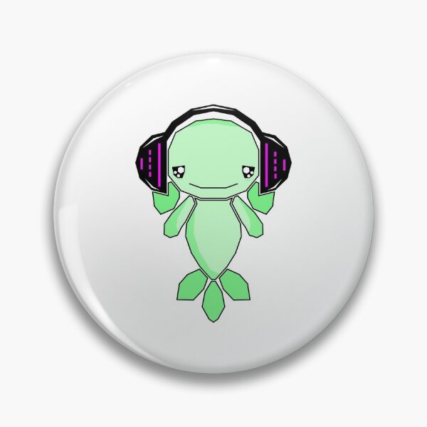 Item preview, AXOLOTL WITH HEADPHONES designed and sold by the Zarock Shop.