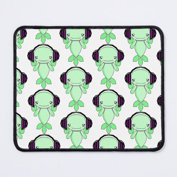 Item preview, AXOLOTL WITH HEADPHONES designed and sold by the Zarock Shop.