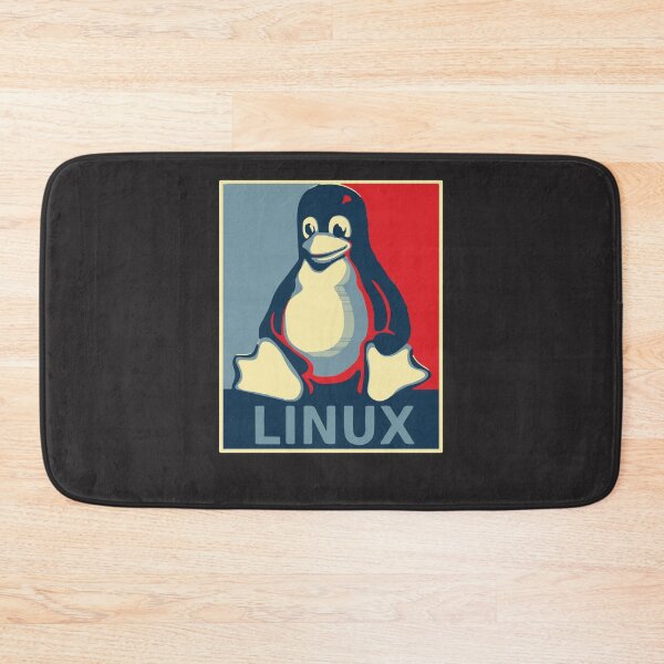 Item preview, Linux tux penguin obama poster Sticker designed and sold by TobiasGraf.
