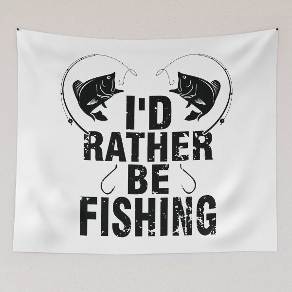 Item preview, I'd Rather Be Fishing - Fisherman Fishing Retro Vintage Gift designed and sold by Desibeau.