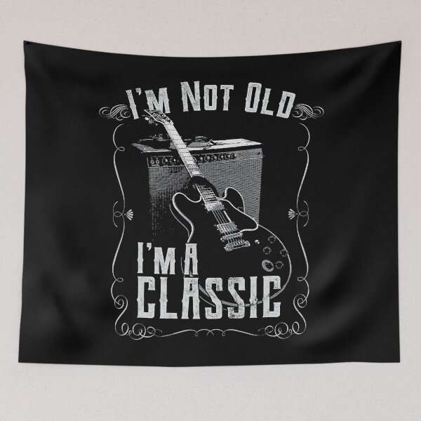 Item preview, I'm Not Old I'm A Classic, Guitar Design, Guitarist Birthday T-Shirt designed and sold by NartuSorts.