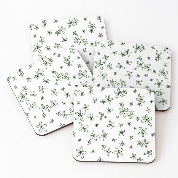Item preview, green flowers  designed and sold by aribalcombe.