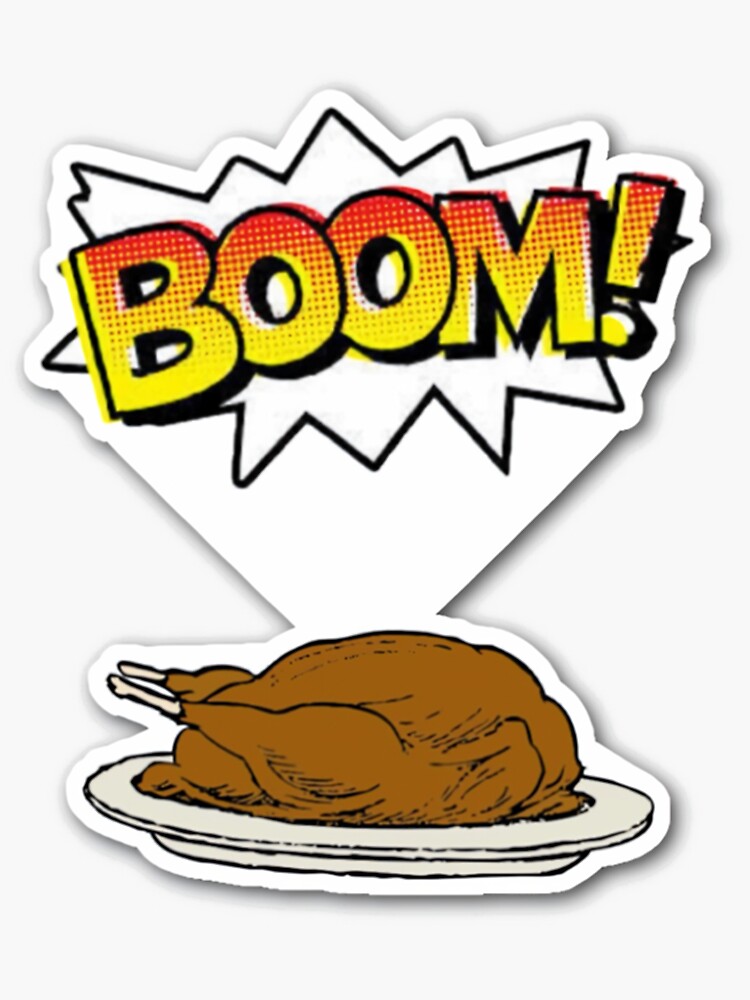 "BOOM ROASTED! (Parody, Meme, Funny) " Sticker by