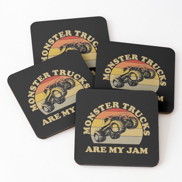 Item preview, Vintage Monster Trucks Are My Jam Shirt Retro Sunset Design T-Shirt designed and sold by NartuSorts.