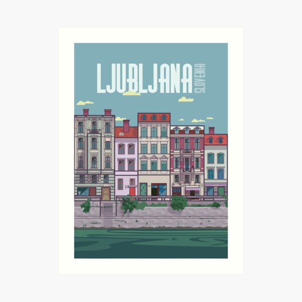 Ljubljana Illustration Art Print