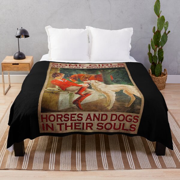 Item preview, Some Girls Are Just Born With Horses And Dogs In Their Souls - Some Girls Horses And Dog designed and sold by HerBertTeee.