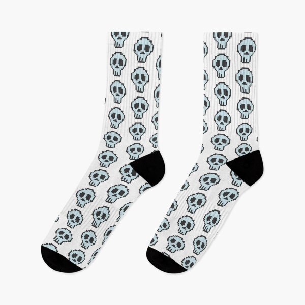 Item preview, Skull Pixel Art Emoji designed and sold by Sticker Vibes.