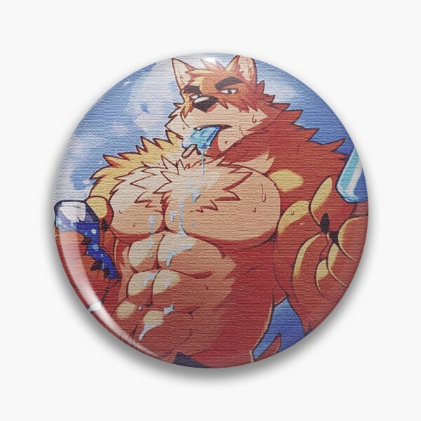 Badge Sexy Bara Furry Vous Offrant De La Glace Par Theereko Redbubble 8309