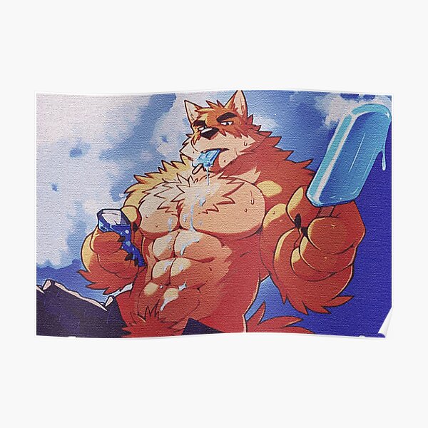 Sexy Bara Furry Offering You Icecream Poster For Sale By Theereko Redbubble