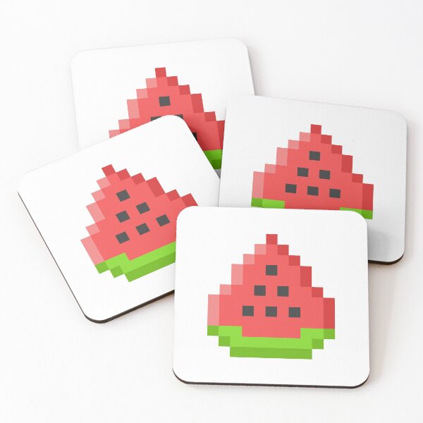 Item preview, Watermelon Pixel Art Emoji designed and sold by Sticker Vibes.