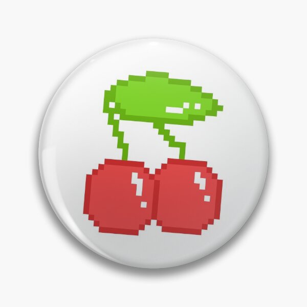 Item preview, Red Cherry Pixel Art Emoji designed and sold by Sticker Vibes.