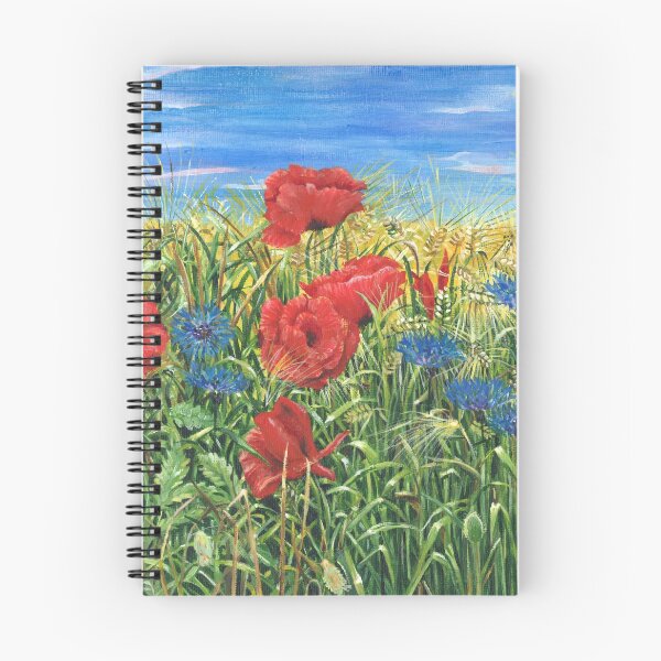 Item preview, Poppies and Cornflowers in a Field designed and sold by Art by Veya.
