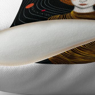 Thumbnail 2 of 3, Throw Pillow, Sol designed and sold by SofiaBonati.