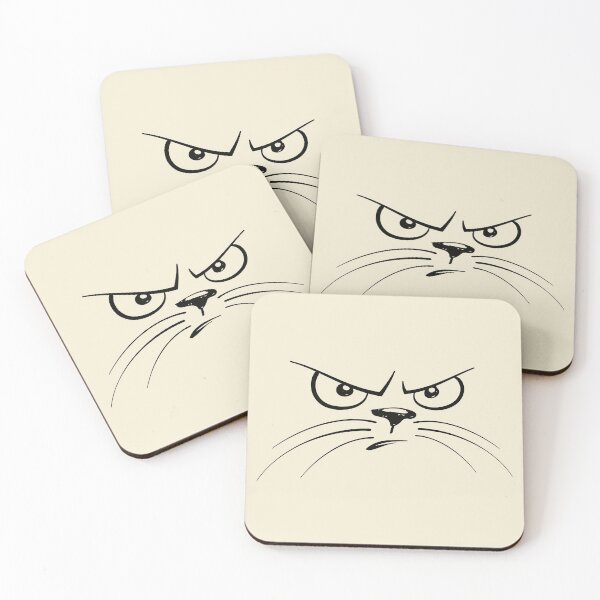 Item preview, Angry Cat Face designed and sold by TeeRock.