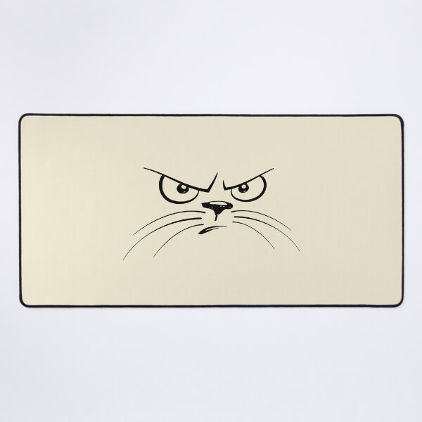 angry cat face meme | Photographic Print